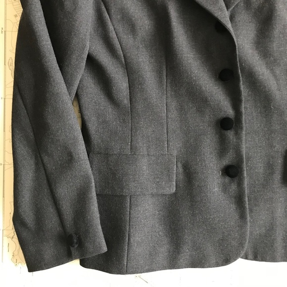 Vintage Rena Rowan for Saville Velvet Trimmed Blazer - Picture 4 of 8